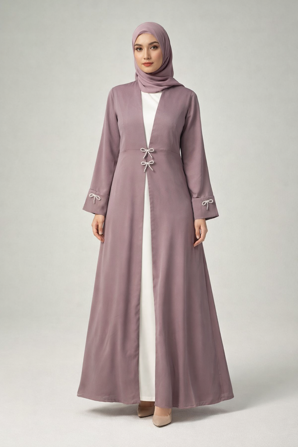 Classic pearl Abaya Al Armani's