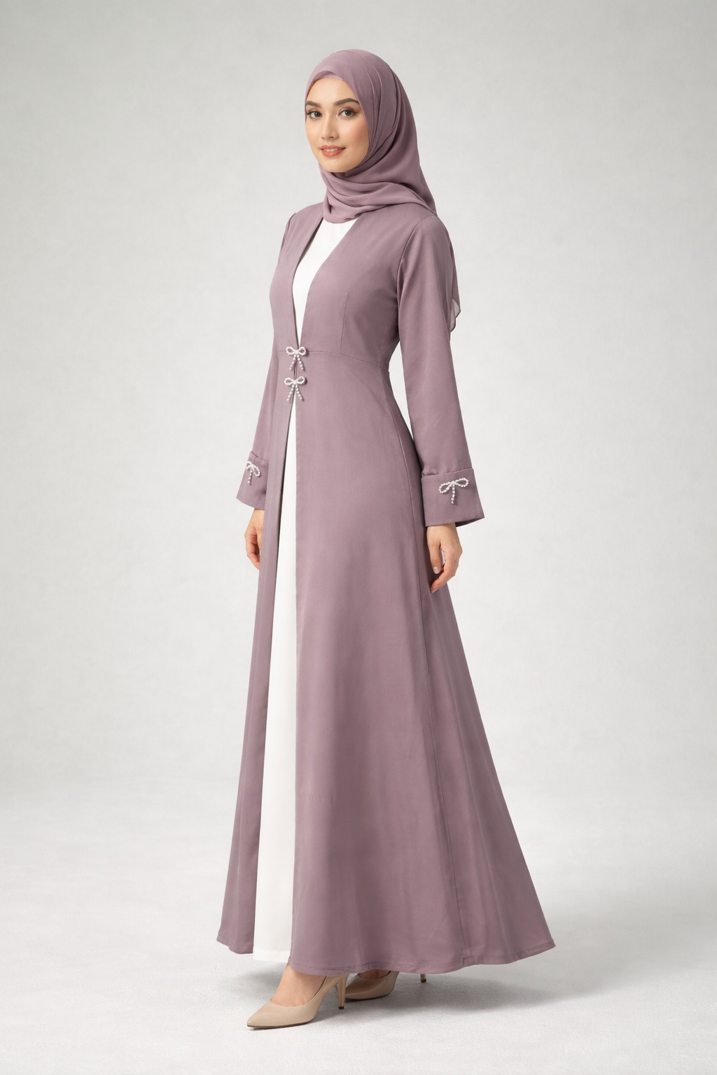 Classic pearl Abaya Al Armani's