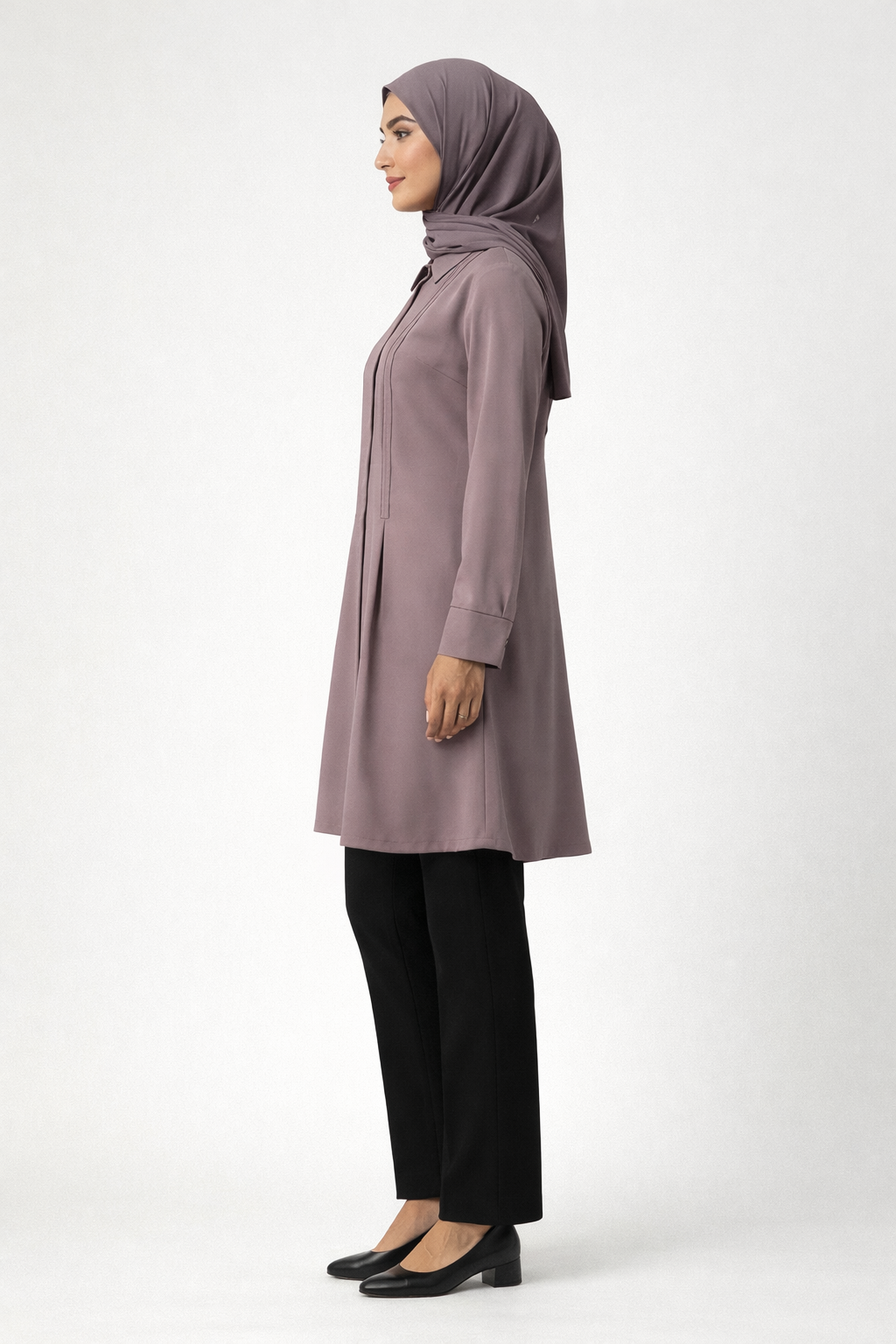 Aurelia Mauve Modest Tunic Al Armani's
