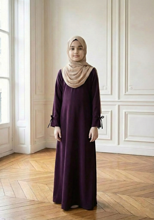 Bow string kids Abaya Al Armani's