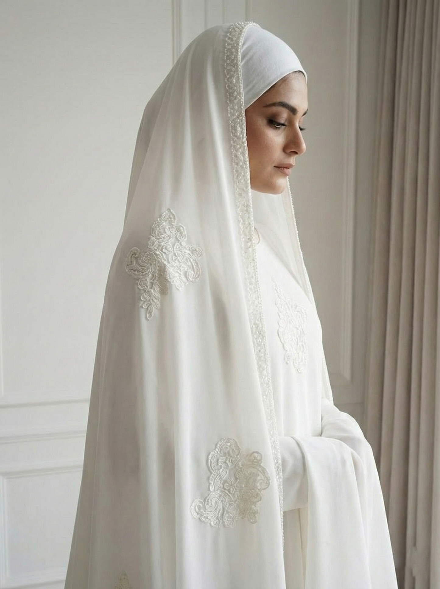 Misbah bridal veil Al Armani's
