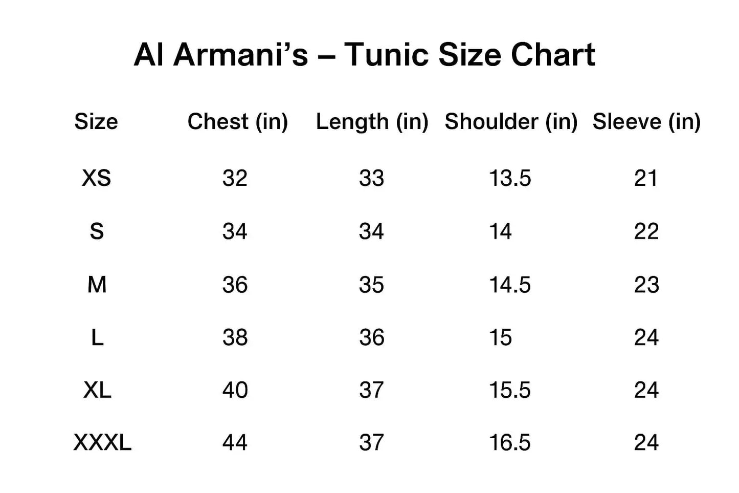 Tunic Al Armani's
